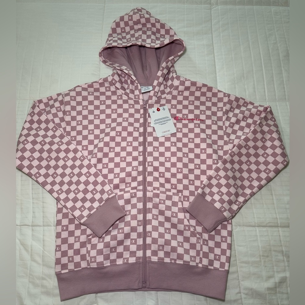 Champion Sweet Lilac Checkered Hoodie